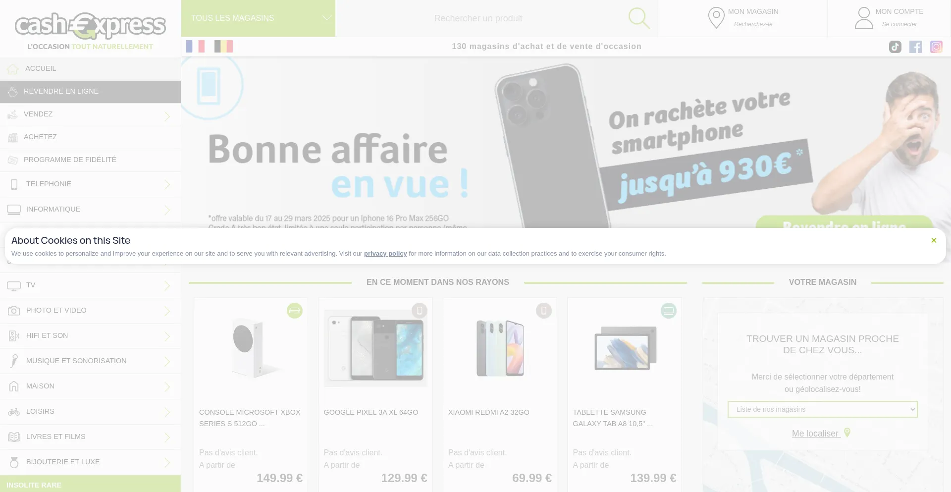 Cashexpress.fr Screenshot