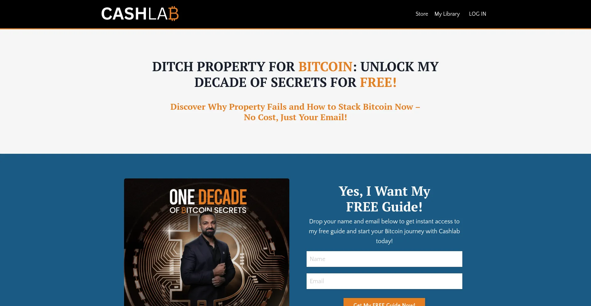 Website screenshot of Cashlab.me
