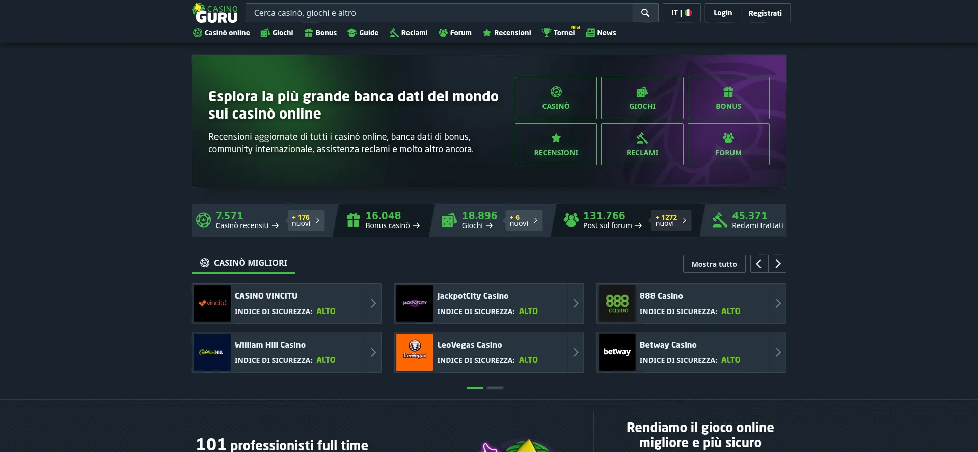 Casinoguruit.com Reviews: Low Trust Online Casino | Check if site is ...