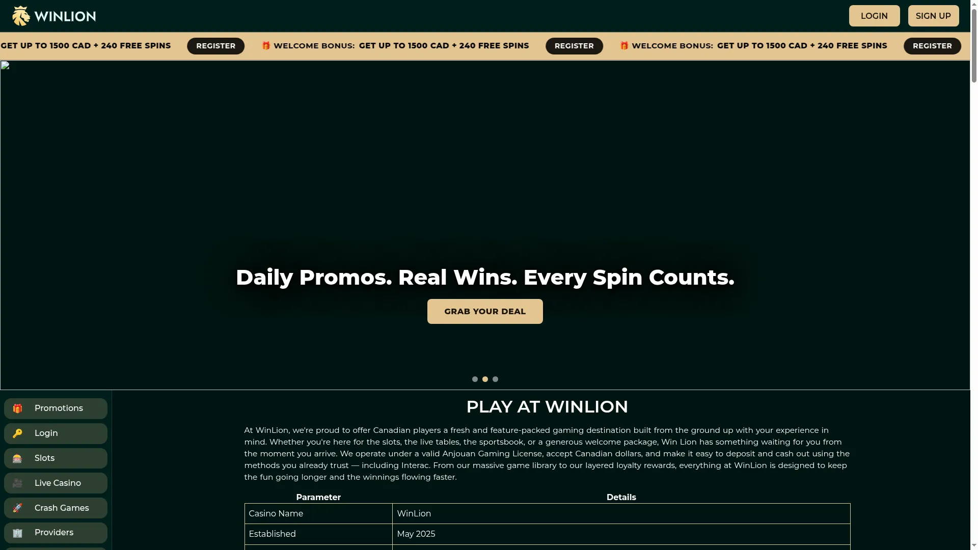 Casinowinlion.com
