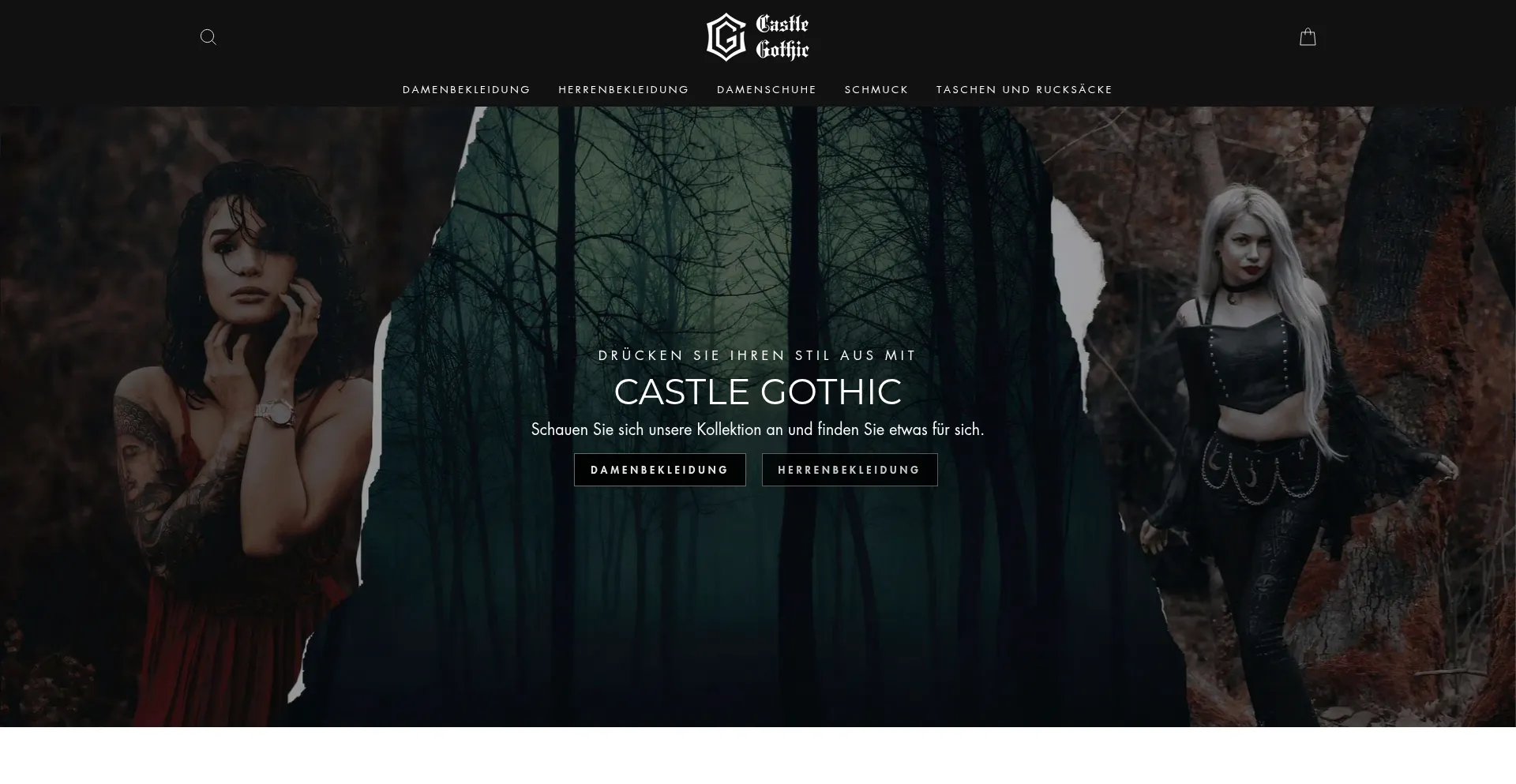 Website screenshot of Castle-gothic.de