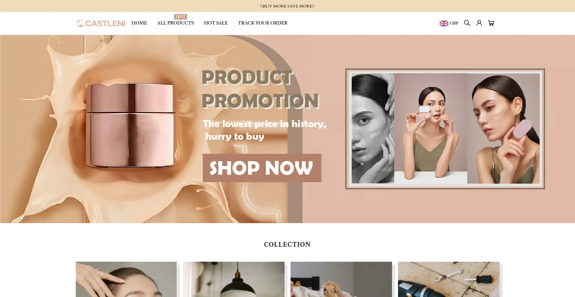 Website screenshot of Castleni.co.uk