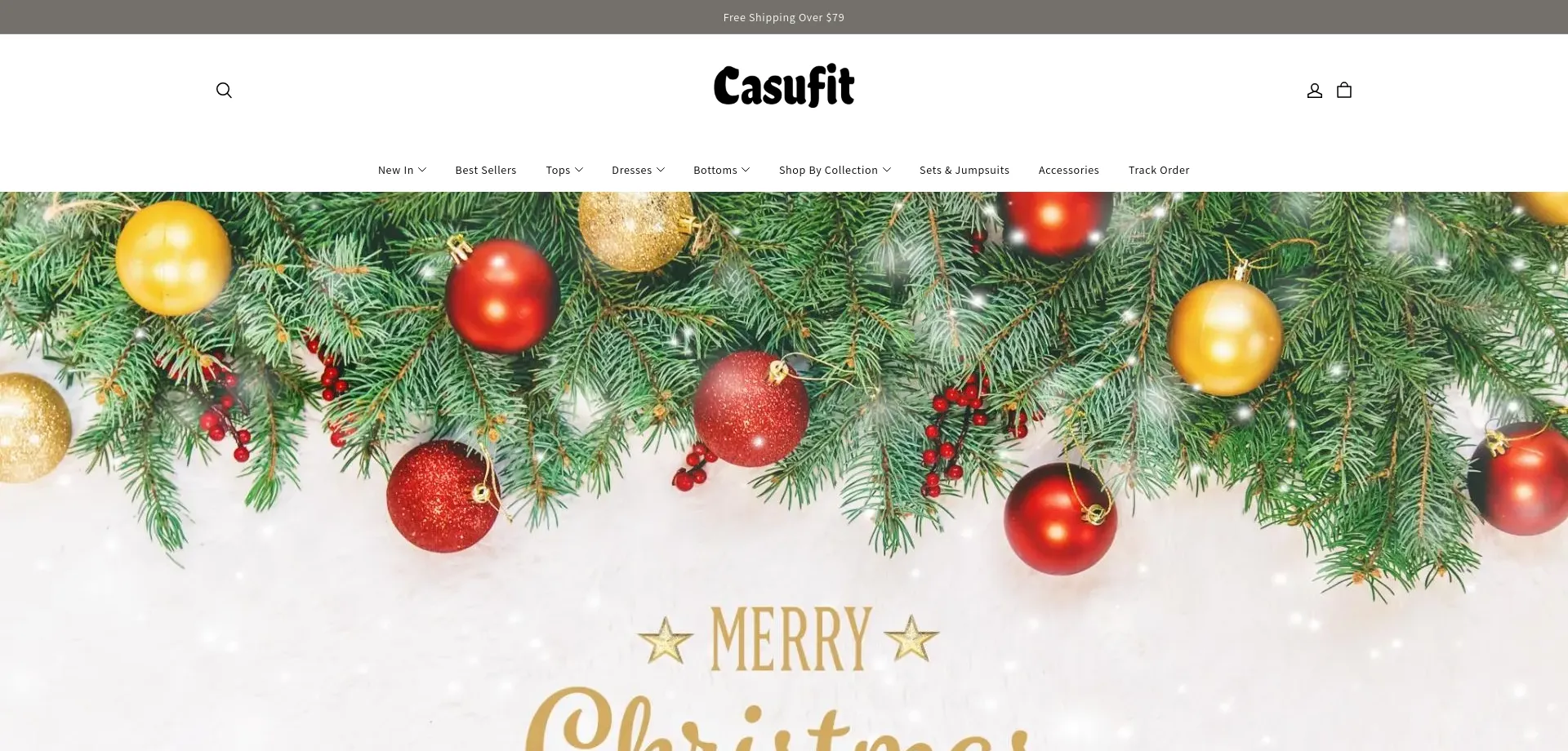 Website screenshot of Casufit.com
