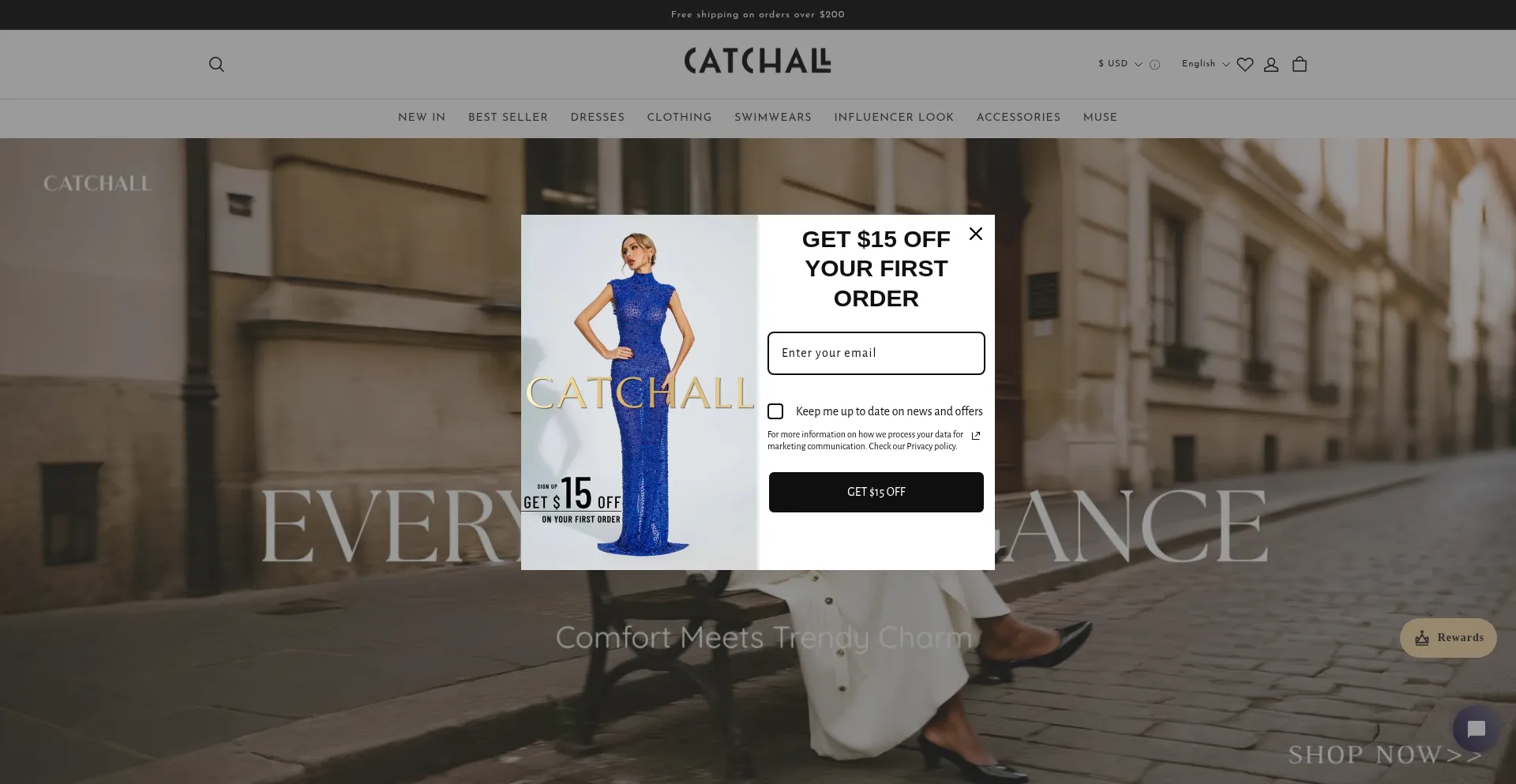 Website screenshot of Catchallstore.com