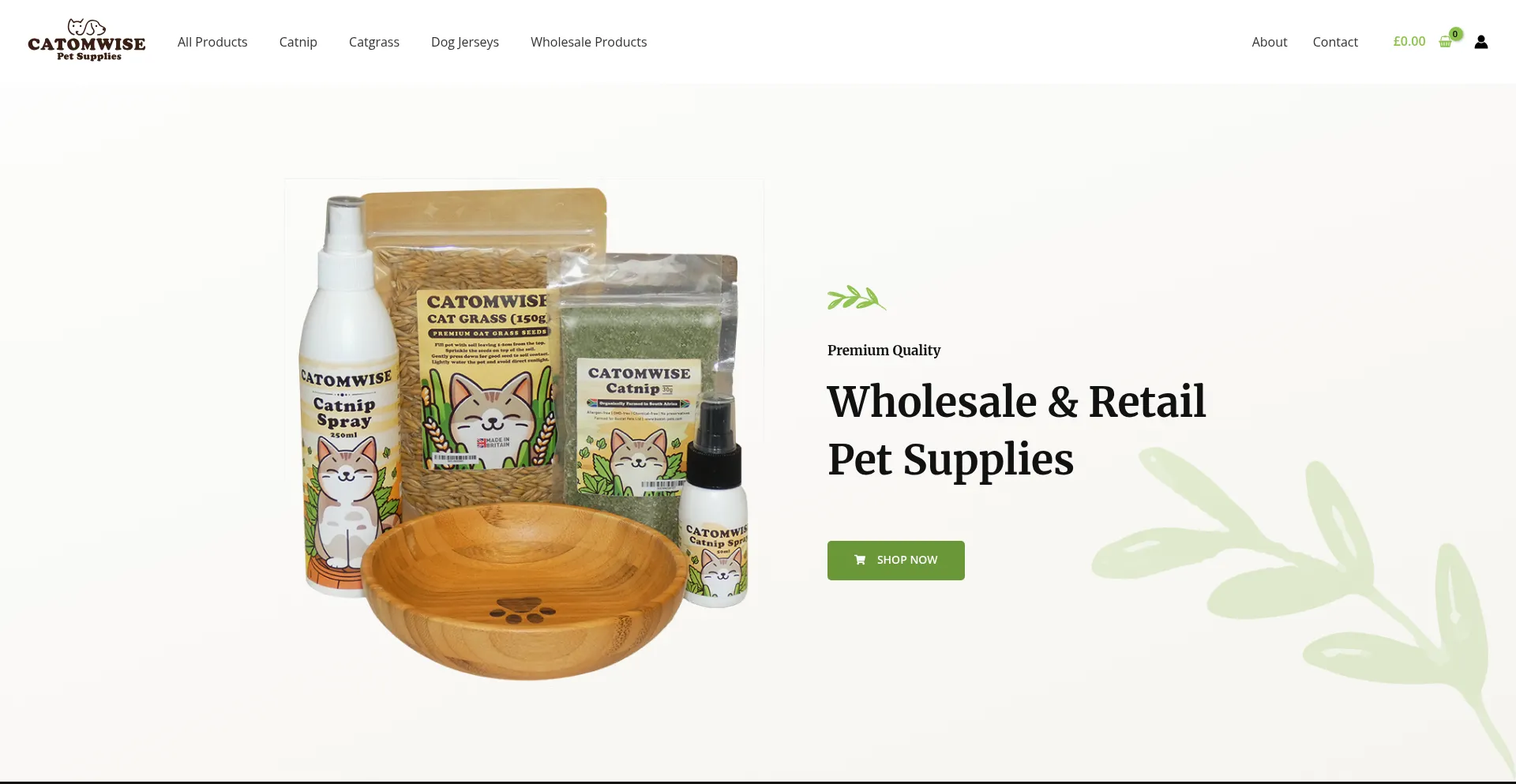 Website screenshot of Catomwise.com