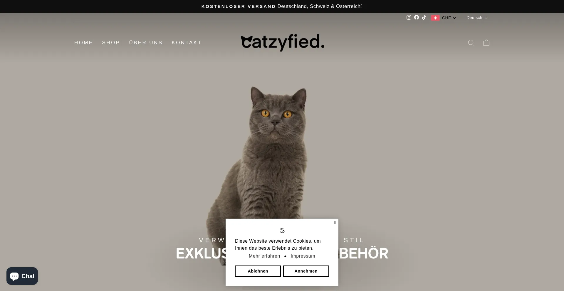 Catzyfied.ch Screenshot
