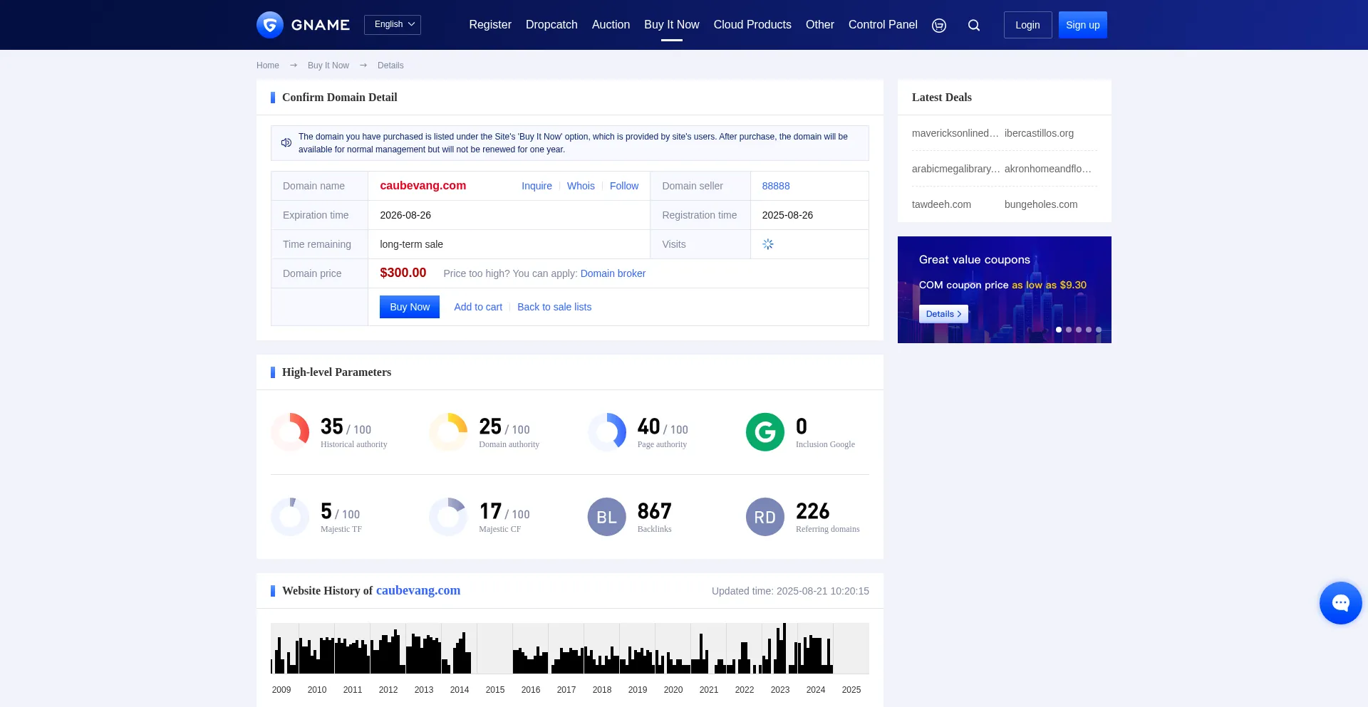 Caubevang.com Screenshot