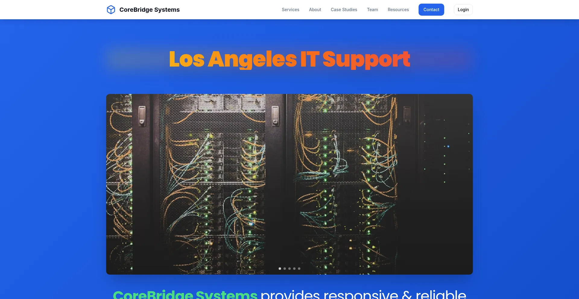 Website screenshot of Cbsysus.com