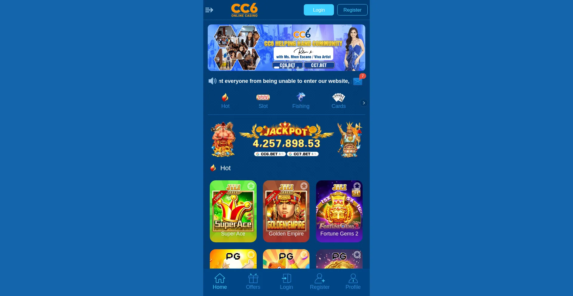 Website screenshot of Cc6ph1.com