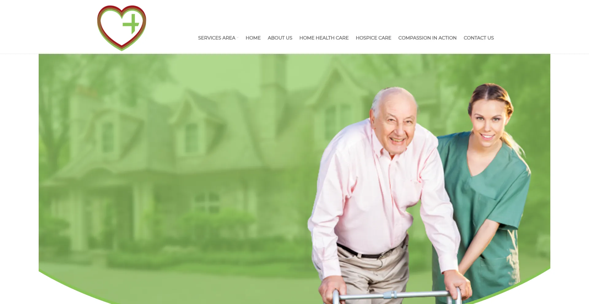 Website screenshot of Cch.care