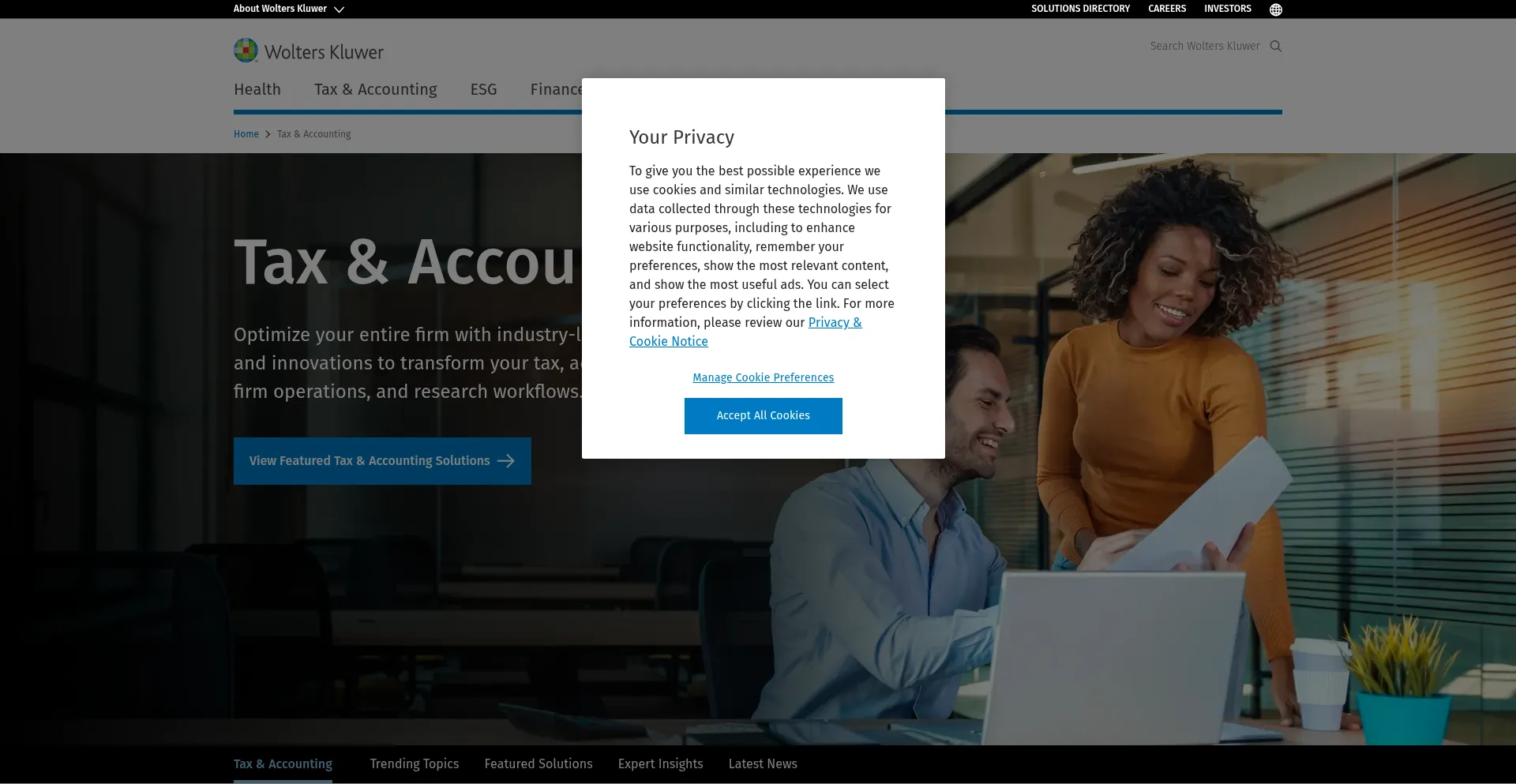 Website screenshot of Cch.com