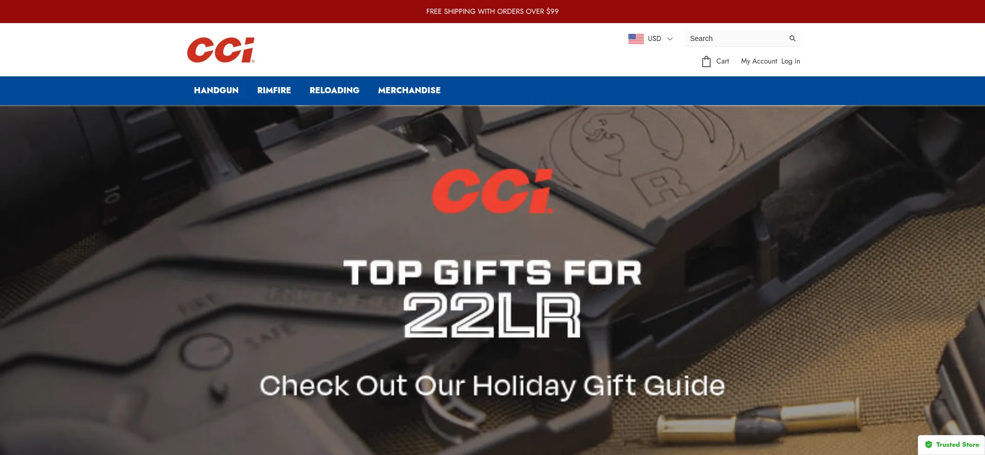 Website screenshot of Cclammunition.com