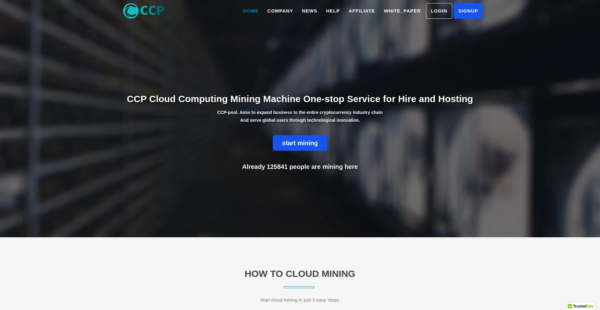 Website screenshot of Ccpme.com