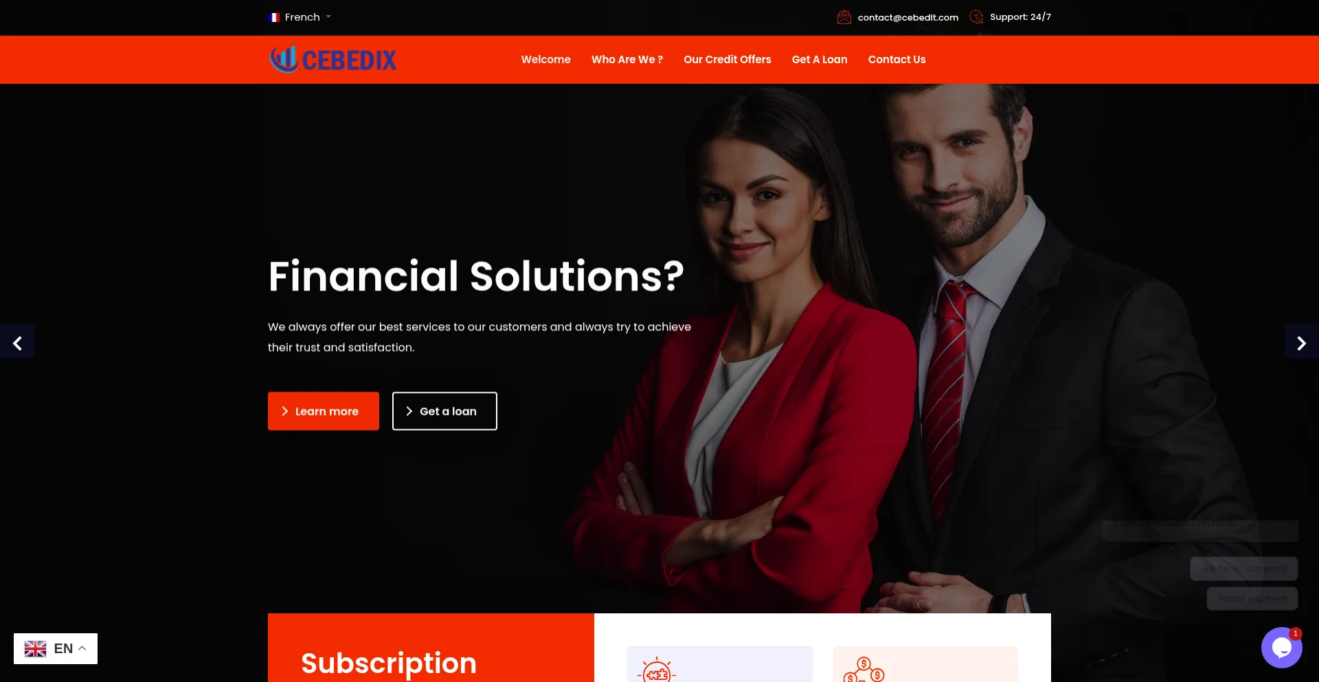 Website screenshot of Cebedit.com