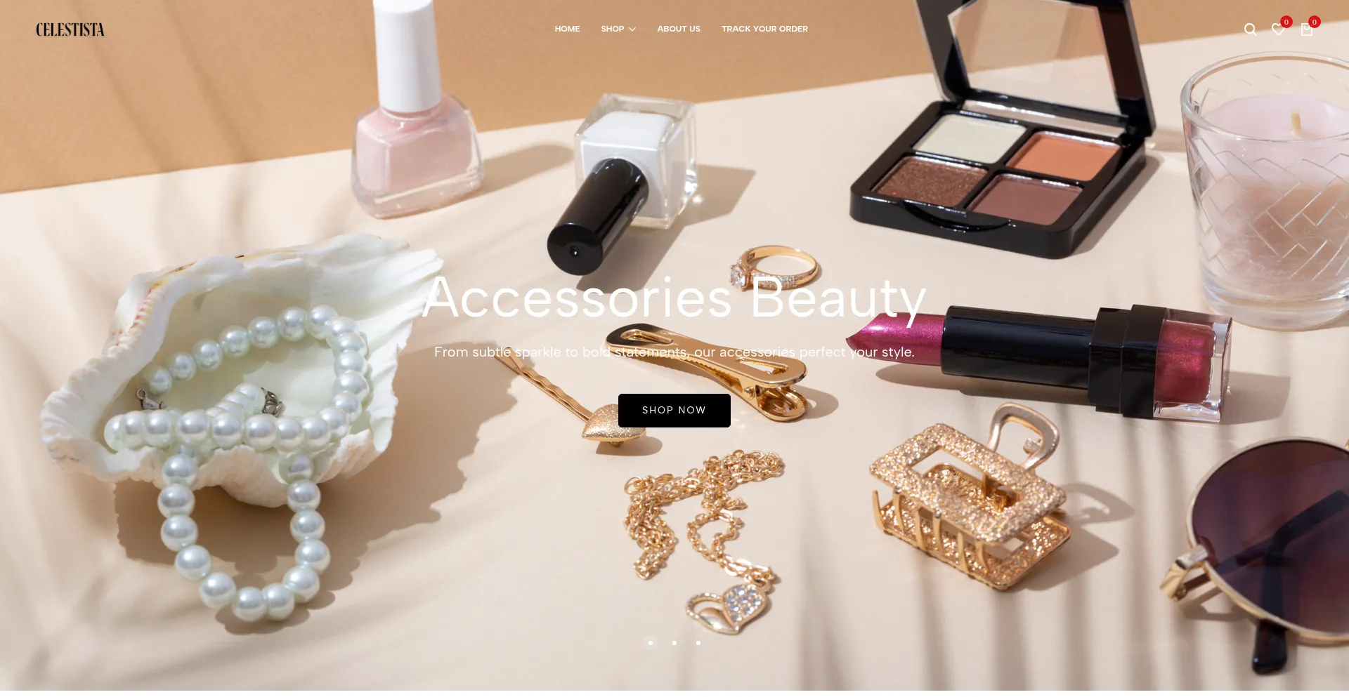 Website screenshot of Celestista.com