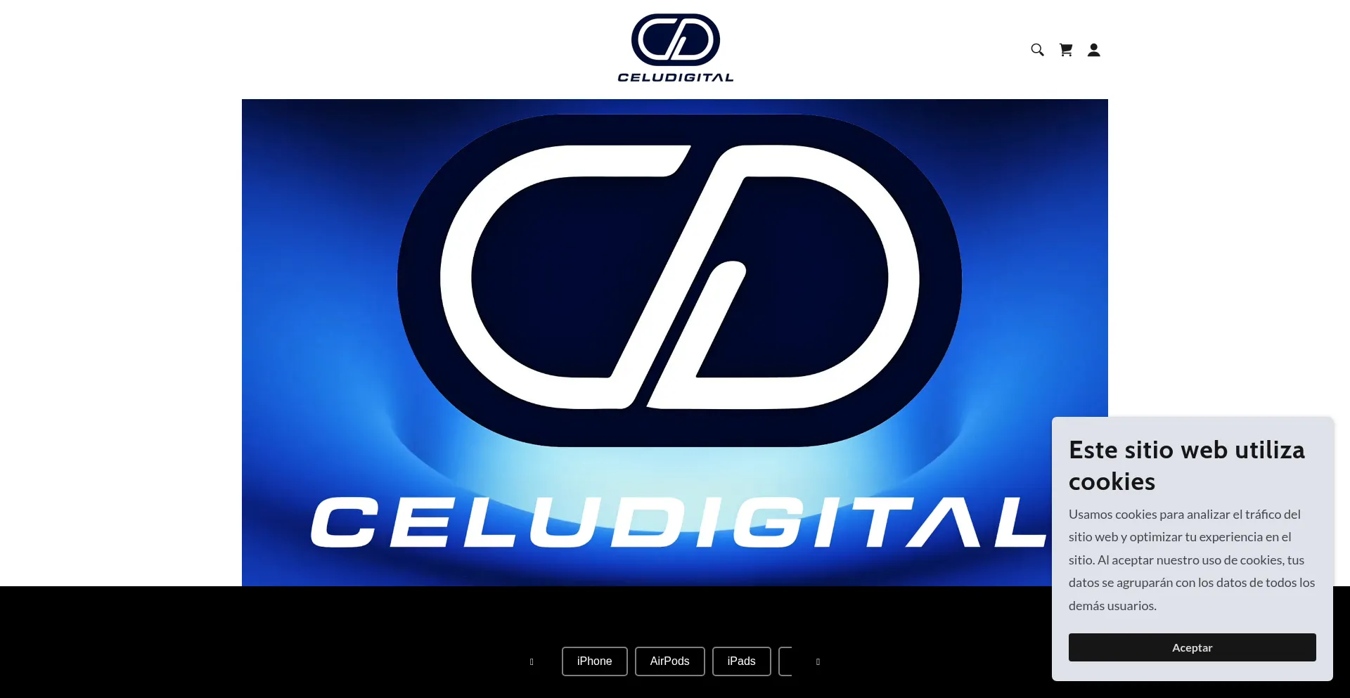 Website screenshot of Celudigital-sv.com