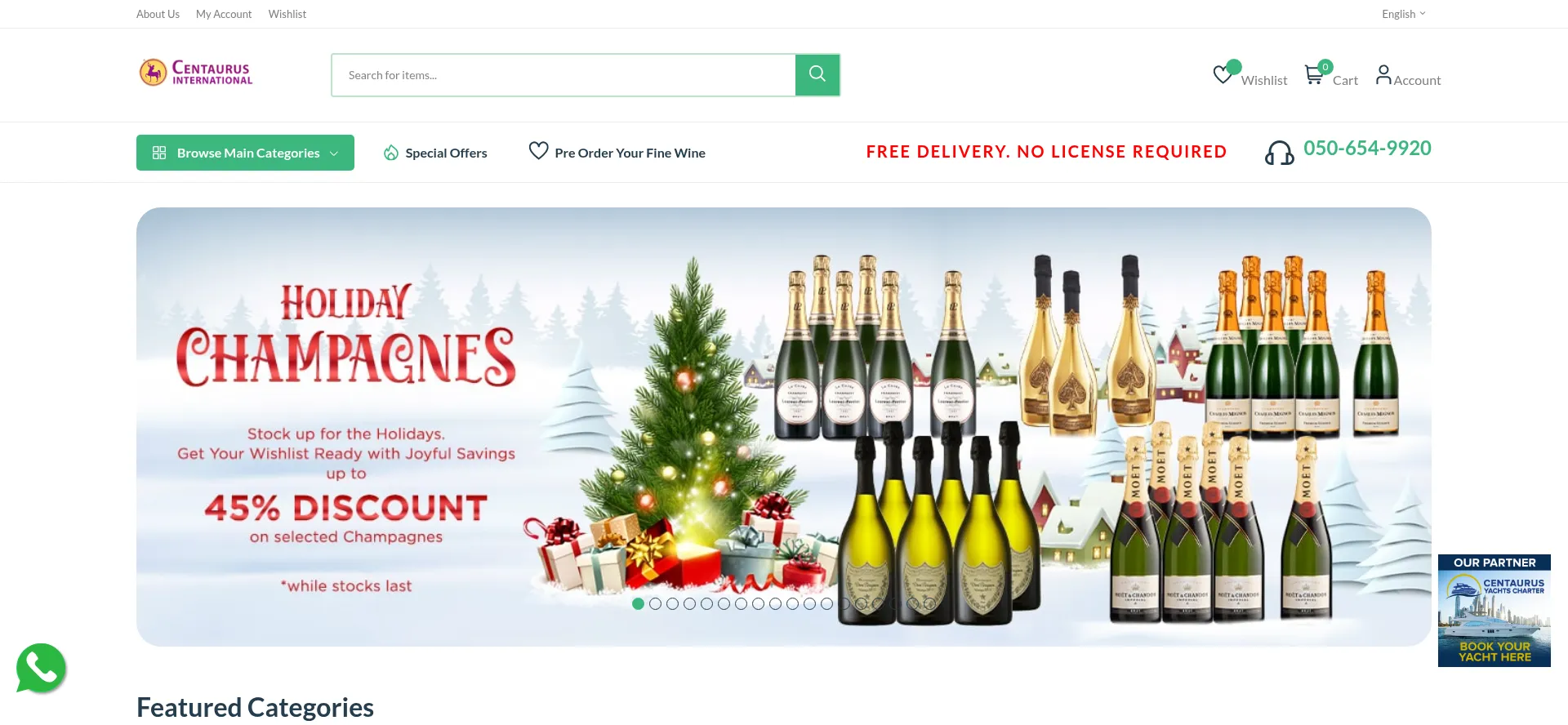 Website screenshot of Centaurusint.net