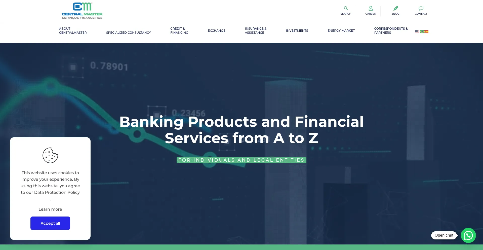 Centralmaster.com.br Screenshot