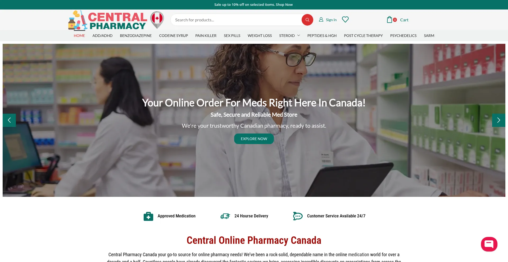 Centralpharmacycanada.com