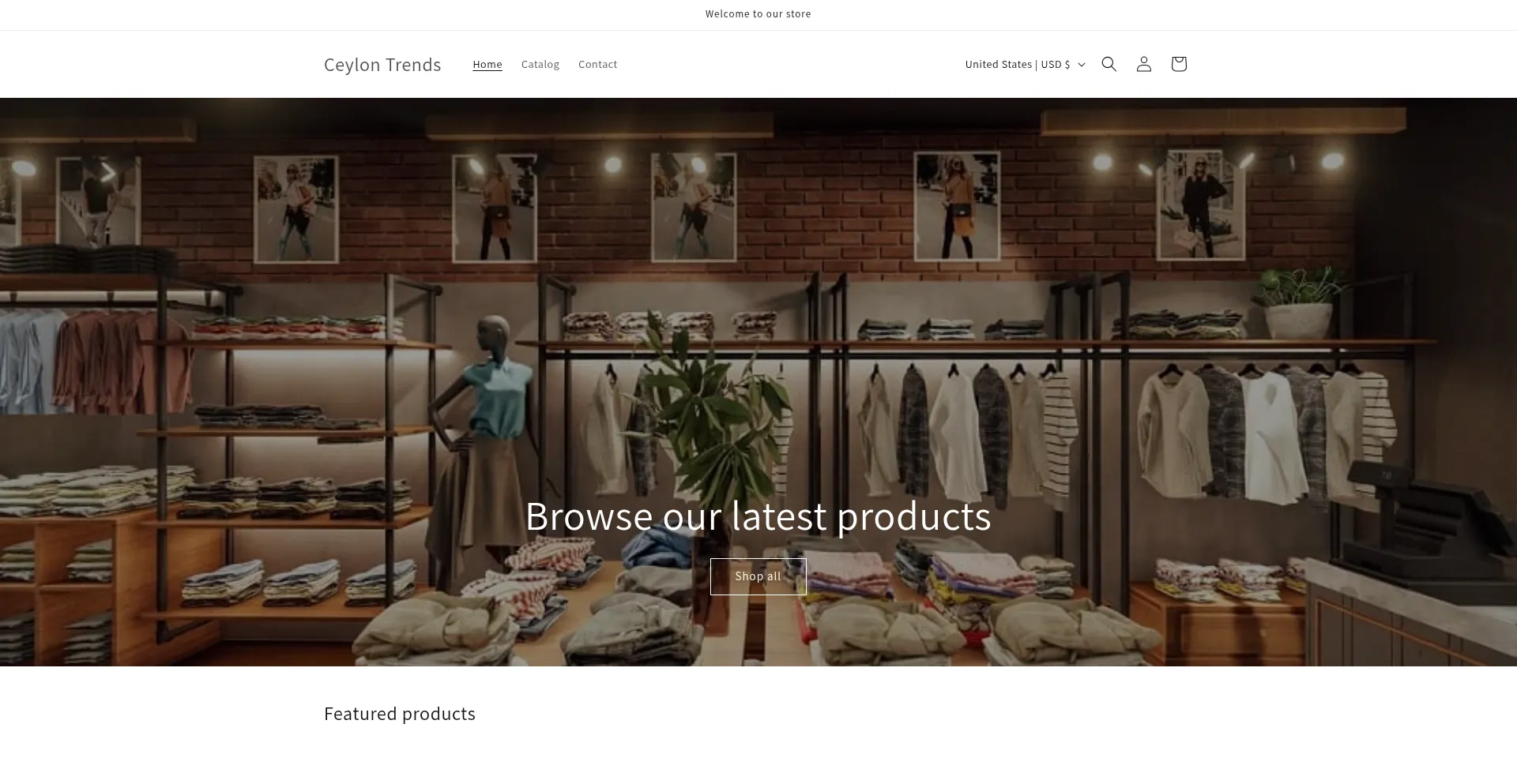 Website screenshot of Ceylontrends.us
