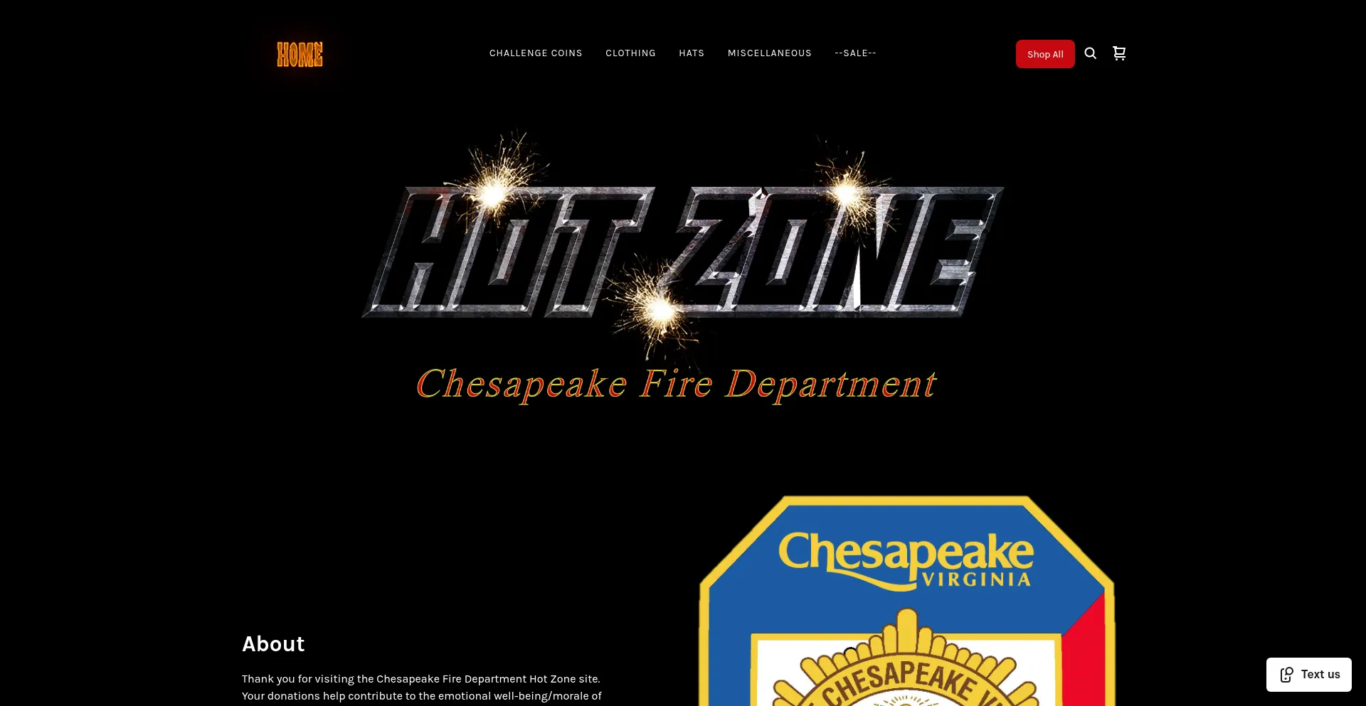Website screenshot of Cfdhotzone1963.square.site