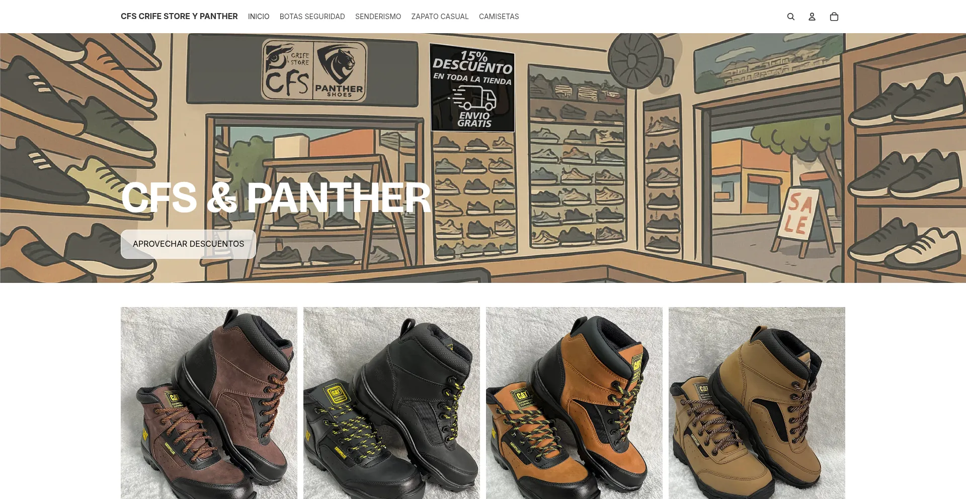 Cfscrifestoreypanther.com Screenshot