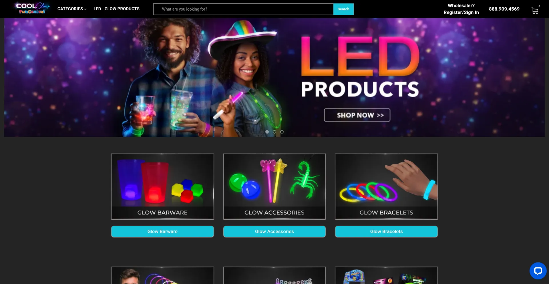 Website screenshot of Cgnovelties.com