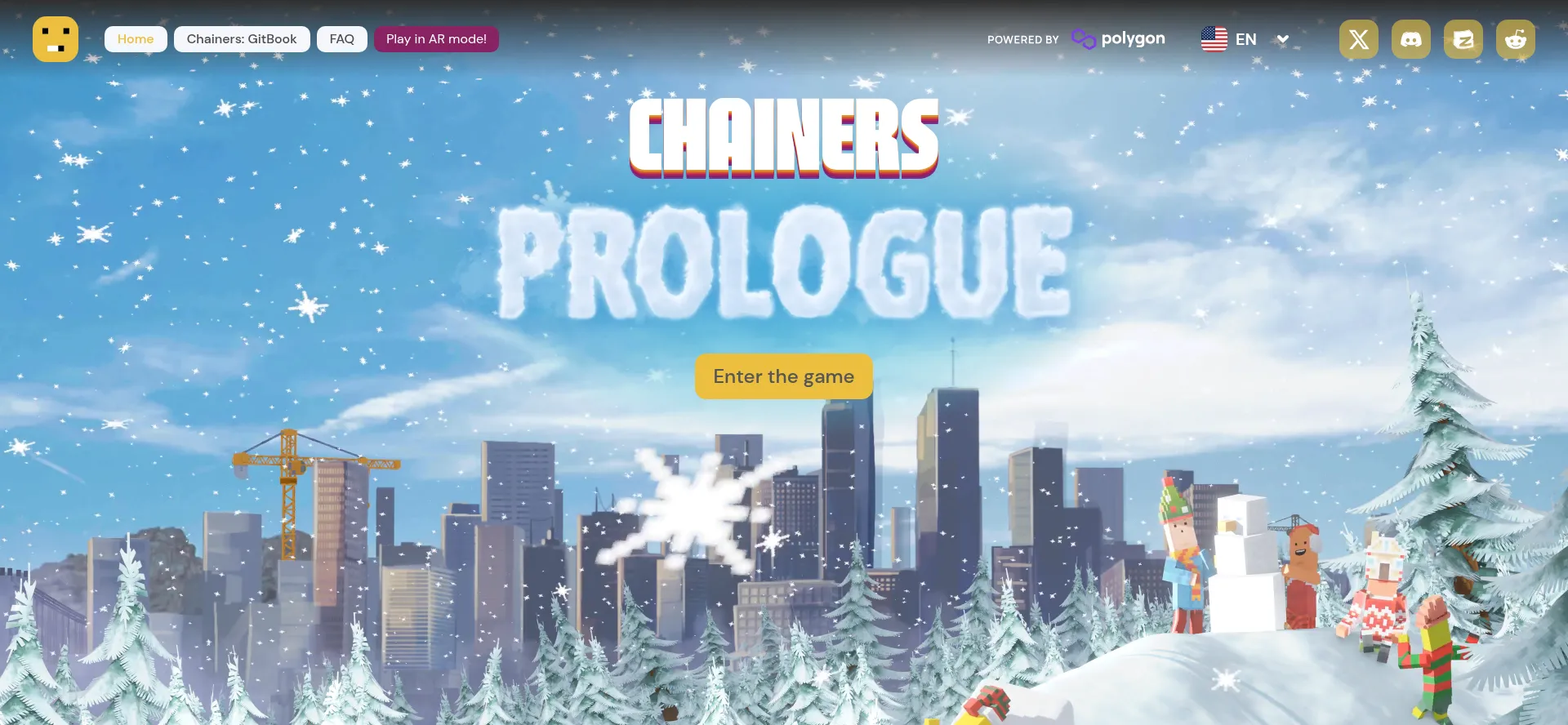 Website screenshot of Chainers.io