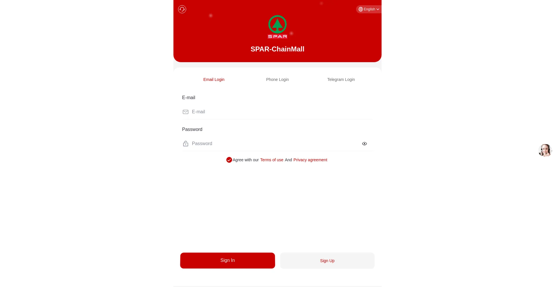 Website screenshot of Chainmall.vip