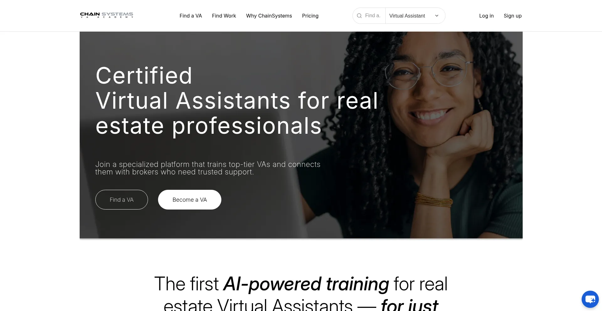Website screenshot of Chainsystemsit.com