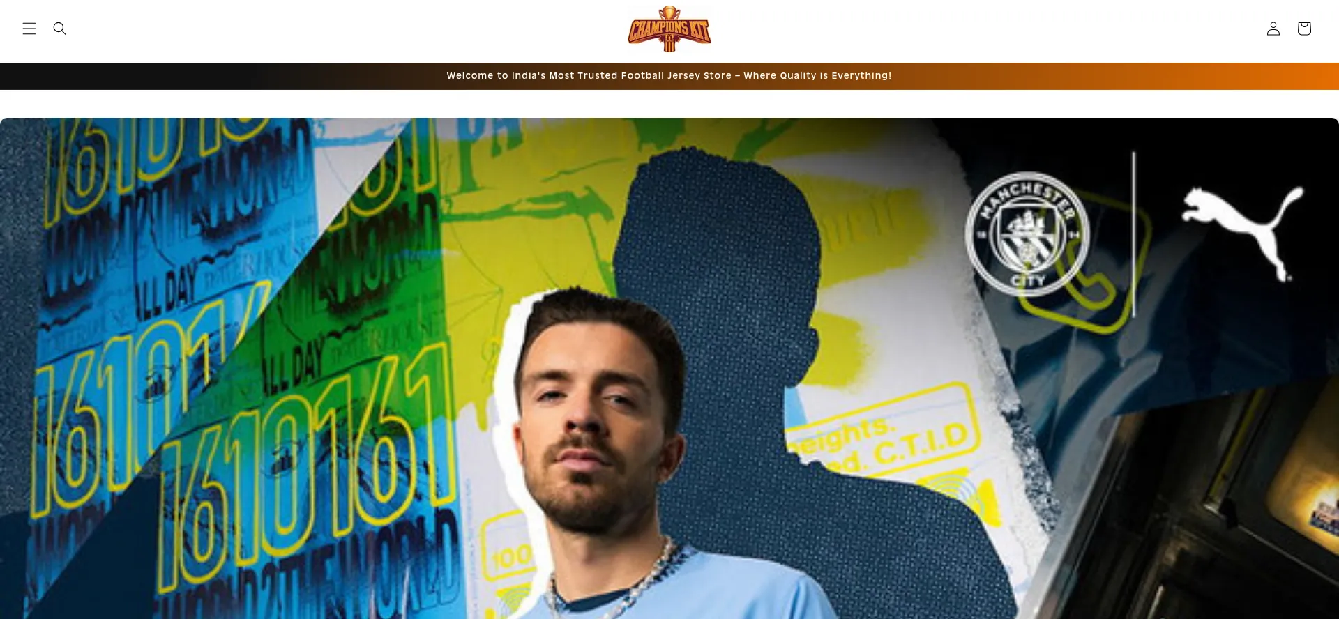 Website screenshot of Championskit.in