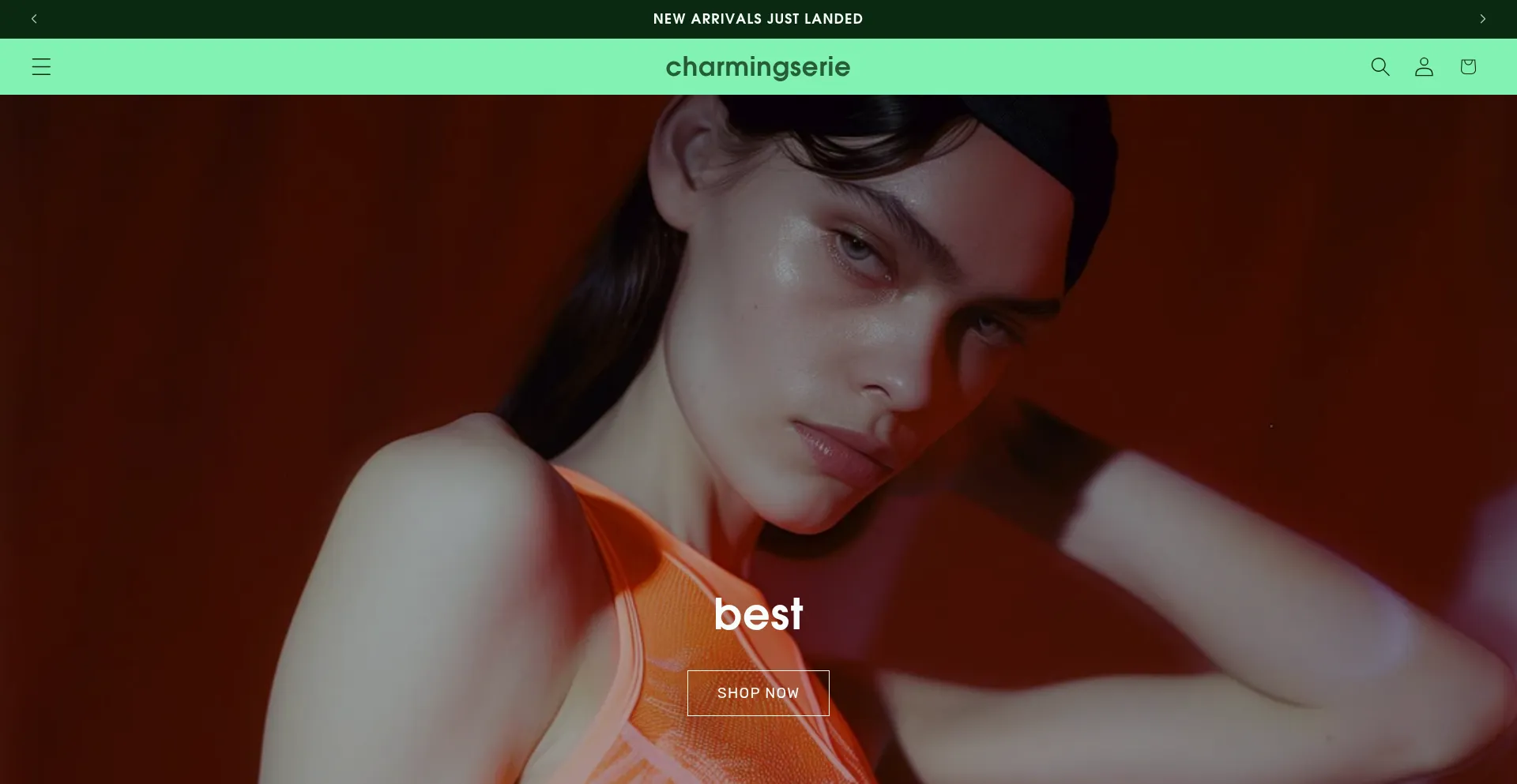 Website screenshot of Charmingserie.com