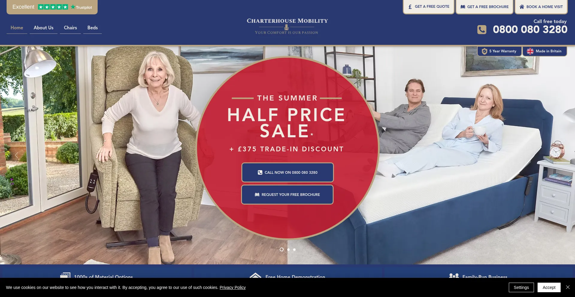 Website screenshot of Charterhousemobility.com