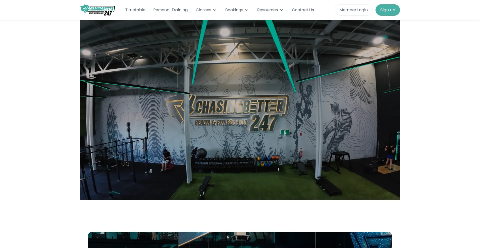 Website screenshot of Chasingbetter247.com.au