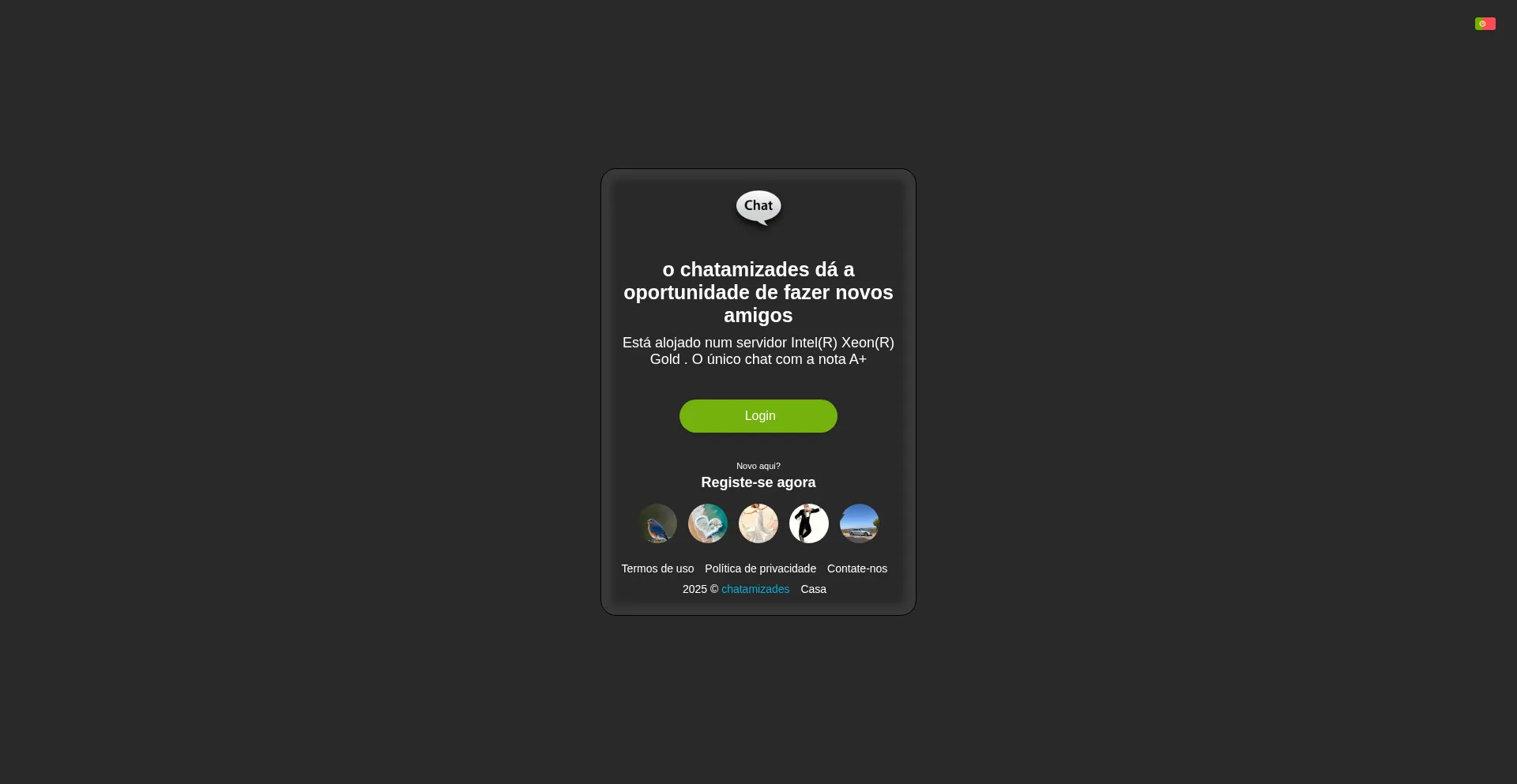 Website screenshot of Chatamizades.net