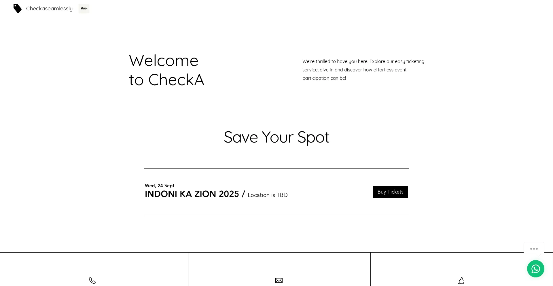 Website screenshot of Checkaseamlessly.online