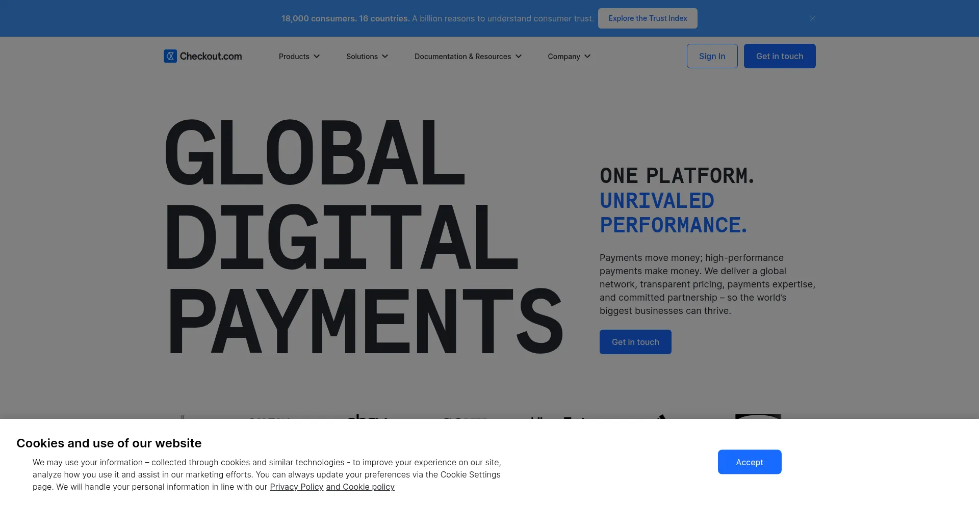 Website screenshot of Checkout.id