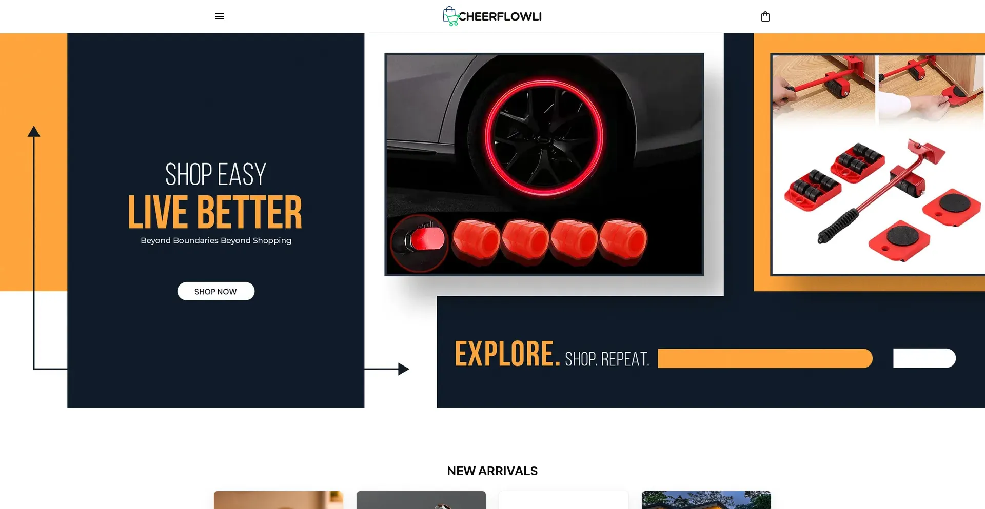 Website screenshot of Cheerflowlife.com