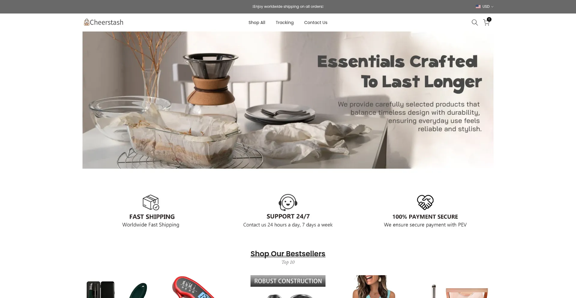 Cheerstash.com Screenshot