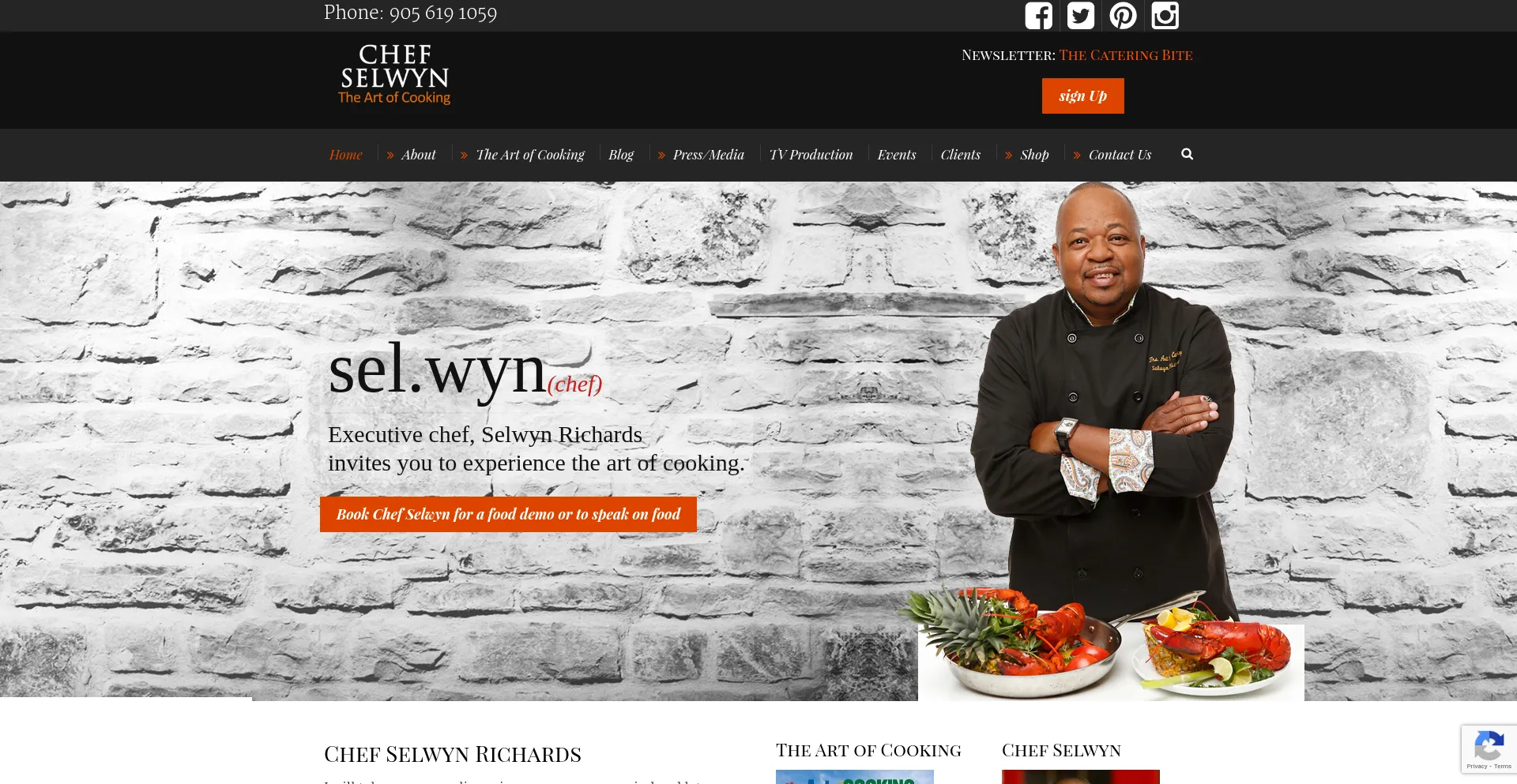 Chefselwyn.com Screenshot