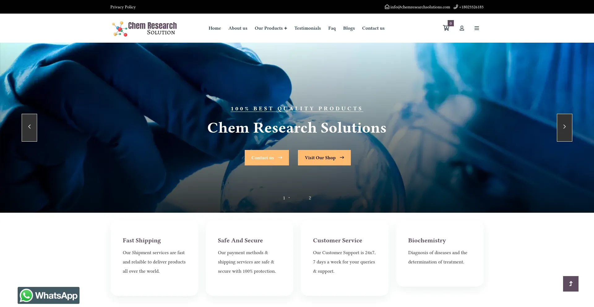 Chemresearchsolutions.com Screenshot