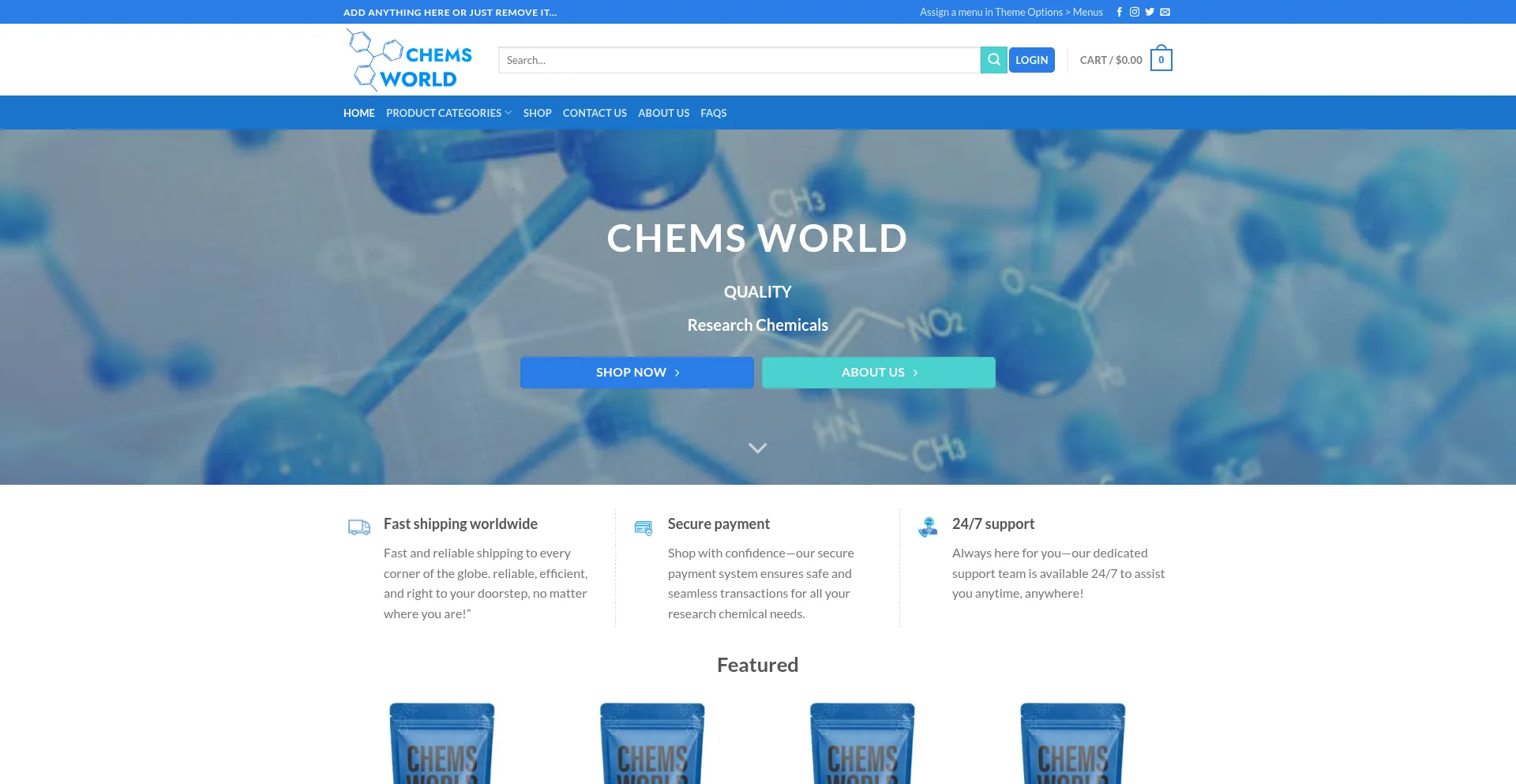 Chems-world.com Screenshot