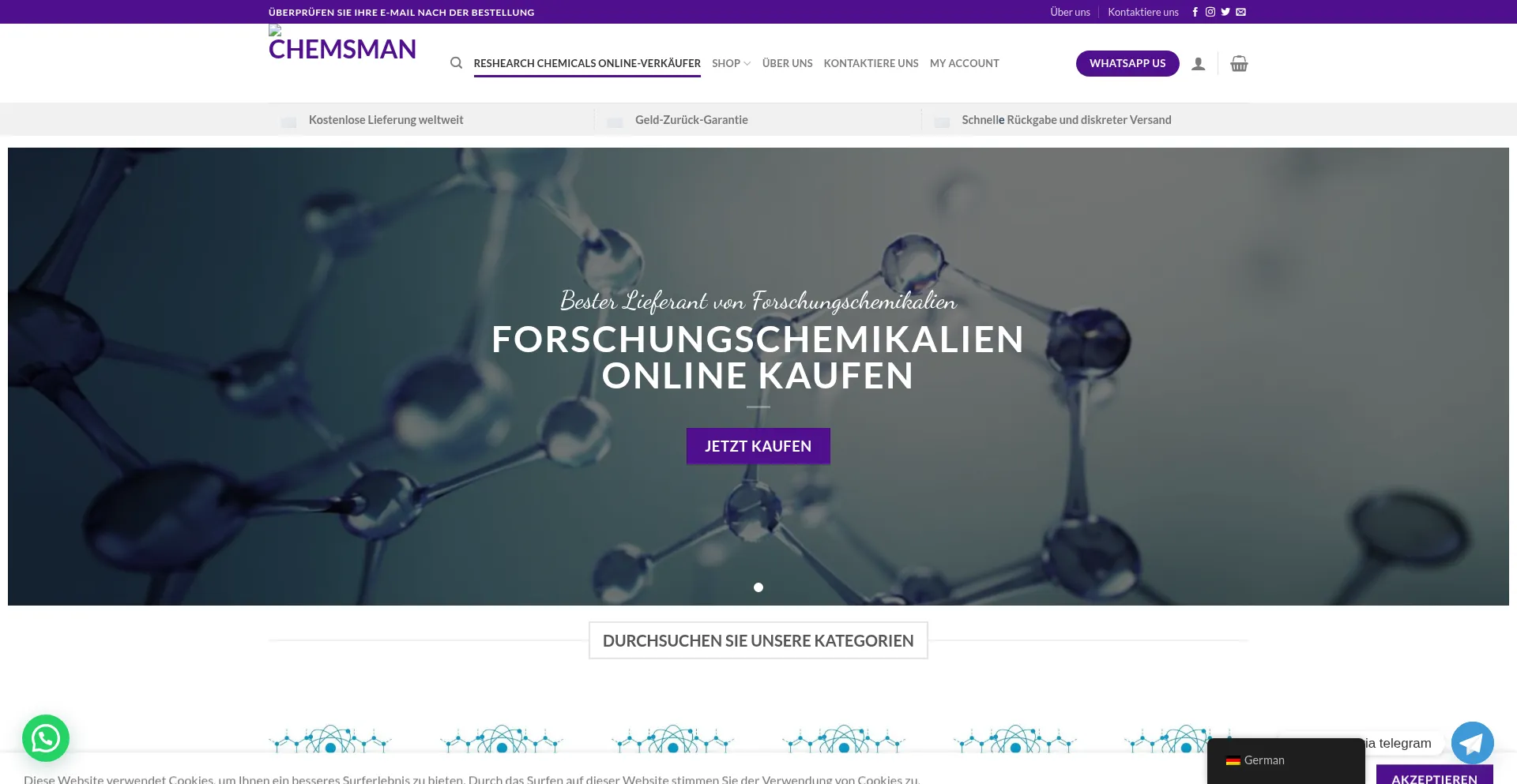 Chemsman.com Screenshot