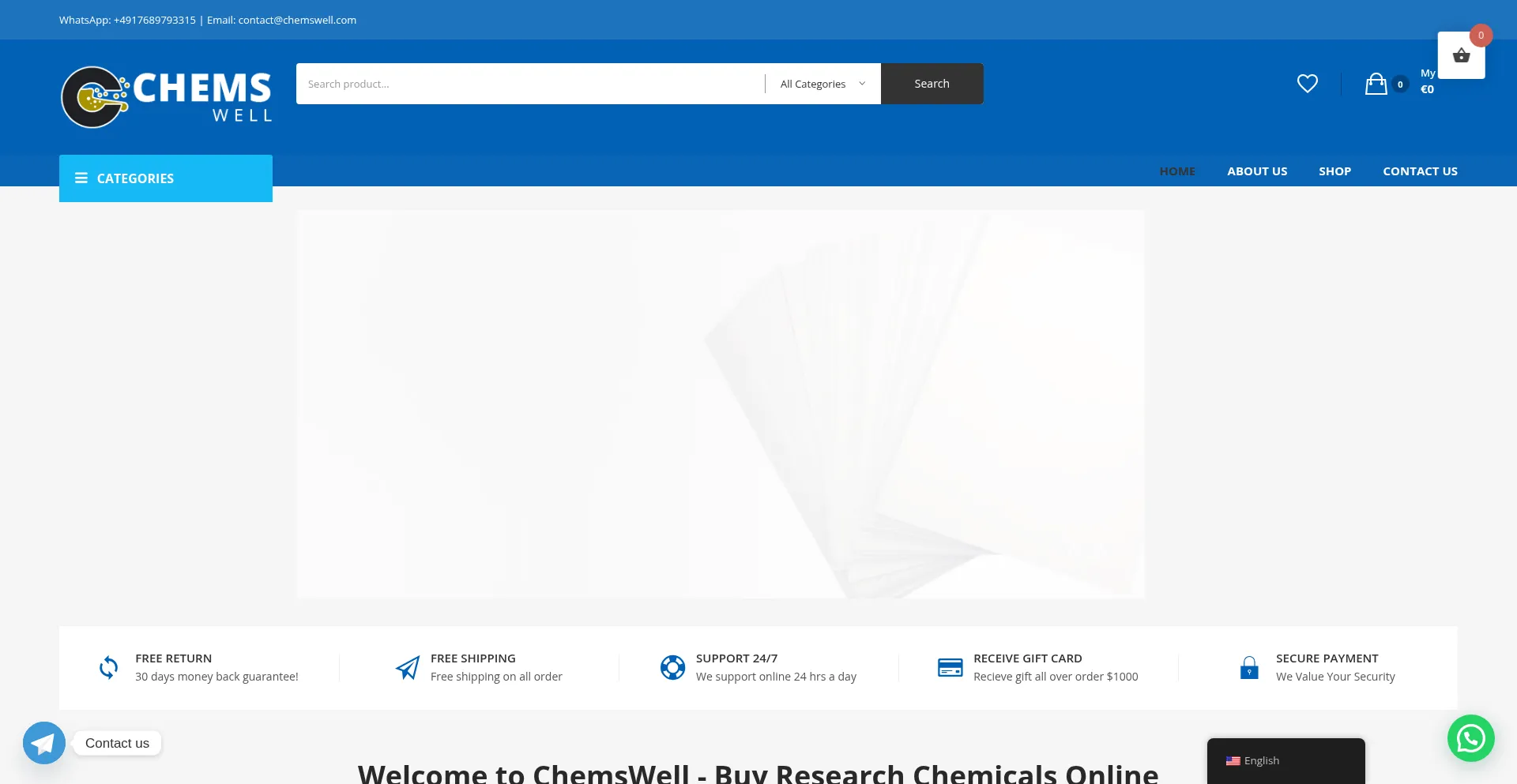 Chemswell.com Screenshot