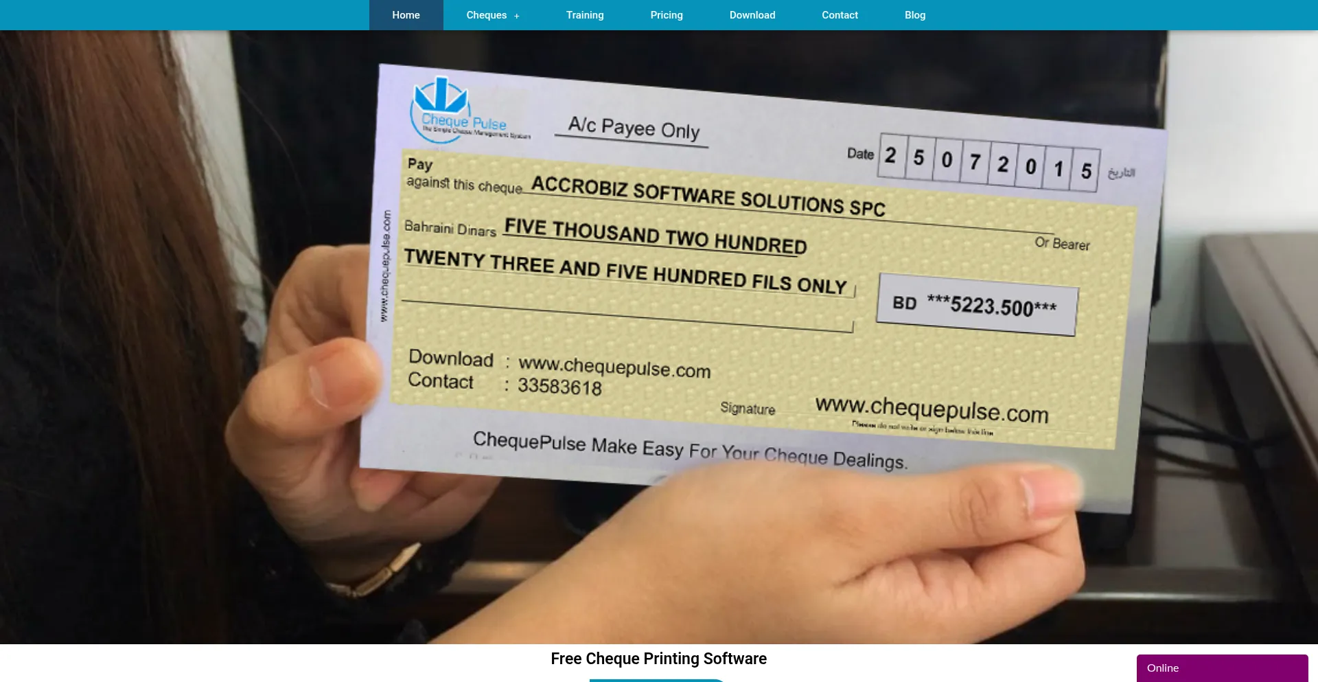 Chequepulse.com Screenshot