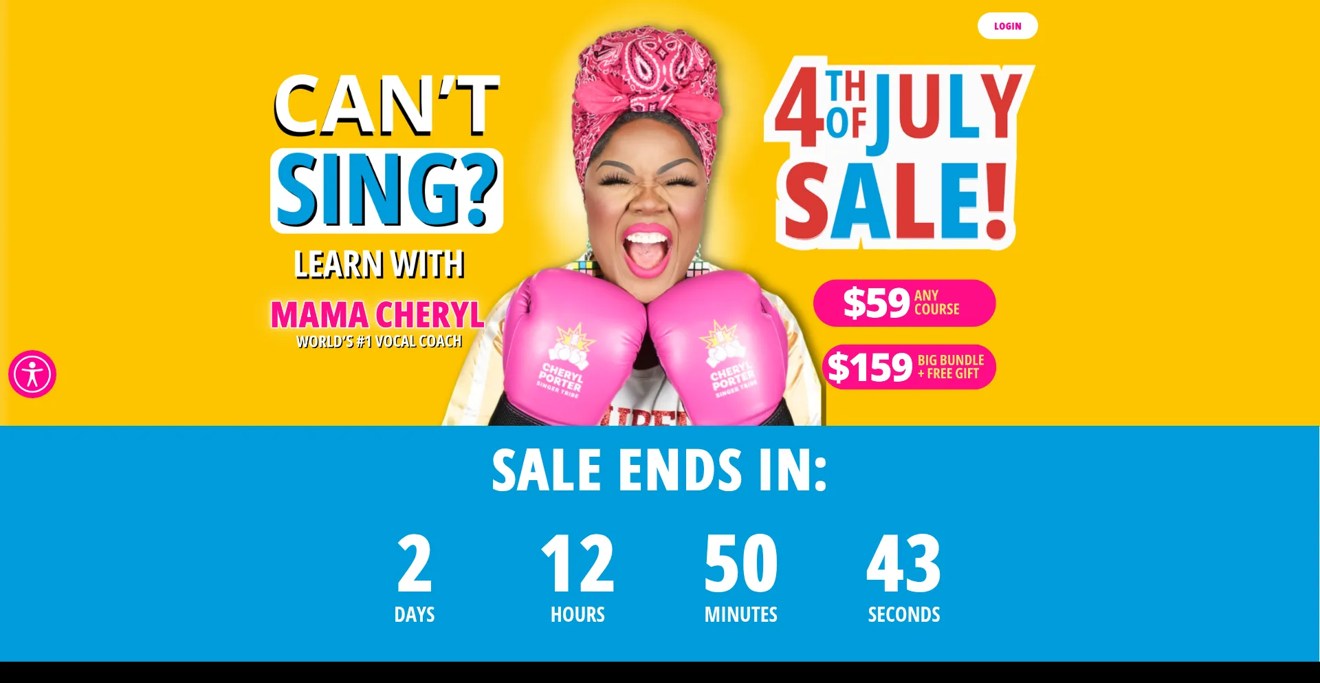 Website screenshot of Cherylportermethod.com