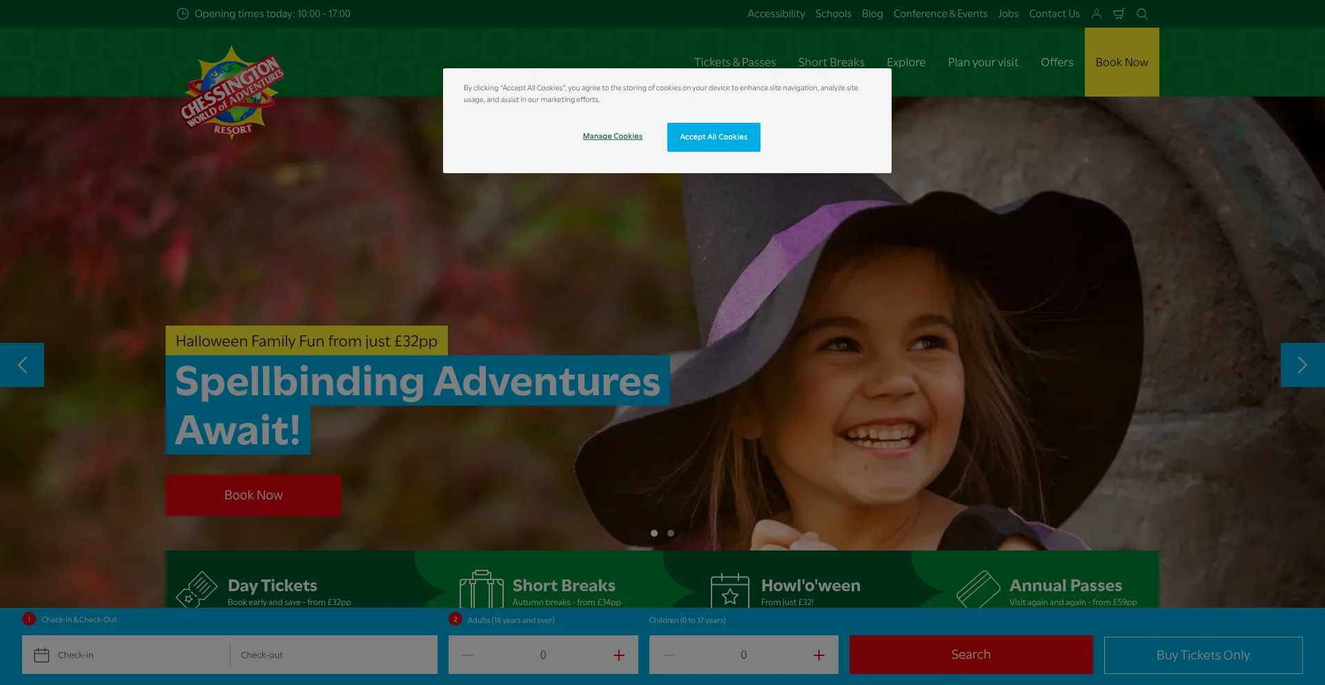 Chessington.com Screenshot