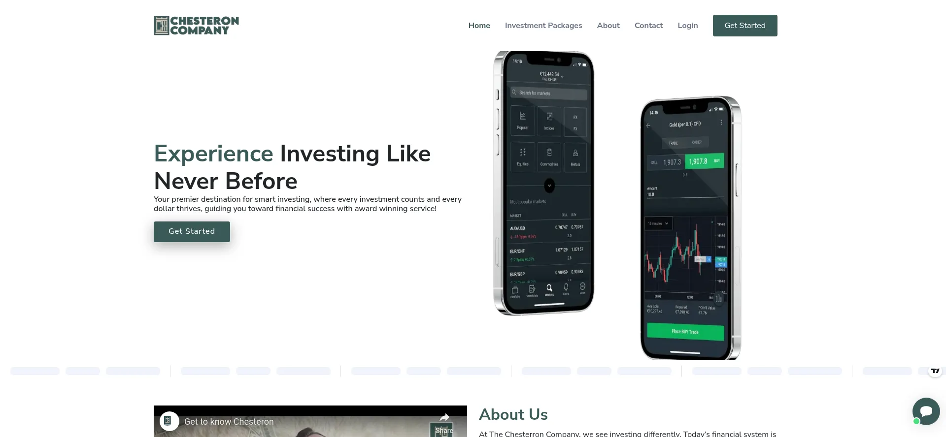Website screenshot of Chesterron.com