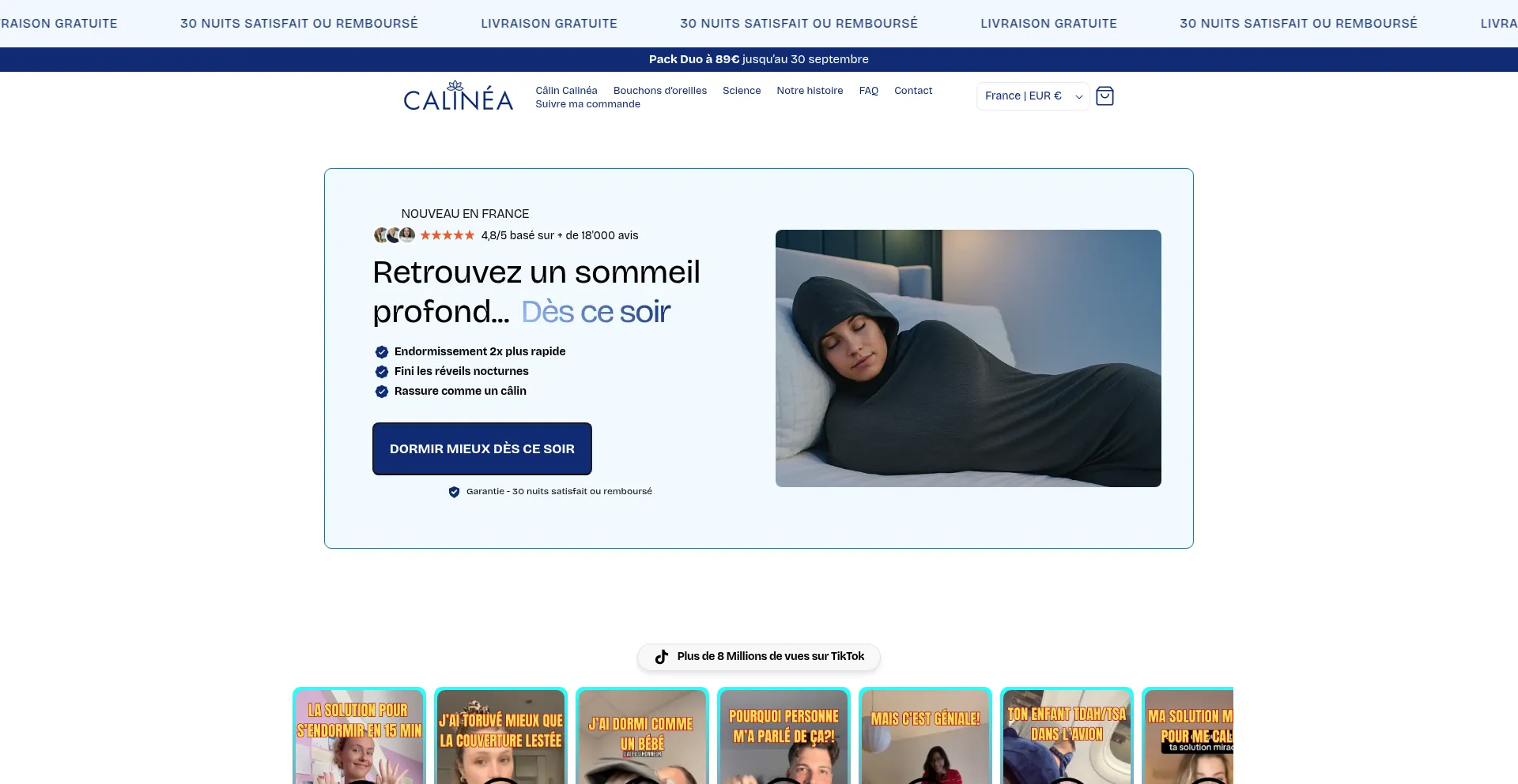Chezcalinea.fr Screenshot