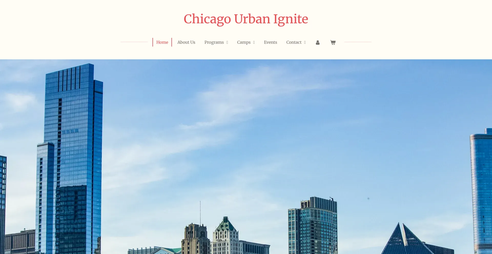 Website screenshot of Chicago-urban-ignite.org